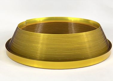 Alphabet-goldene Farbplastikordnungs-Kappen-Plastikaluminiumeingetragenes warenzeichen KFCs 3D, das Material macht