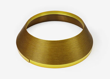 Gold Luxusj formen Plastikordnungs-Streifen-Kappe 2,0 cm 35/45 Meter mit Aluminium