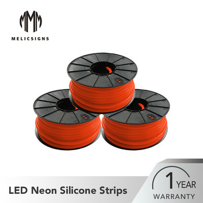 Stärke-rote Farbe 220V 12mm 50 Meter der Längen-LED Neonsilikon-Streifen-