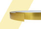 0.8MM Stärke-Aluminiumordnungs-Kappen-Bürsten-Gold beschichtetes freie Gebührenrückkehr-Seiten-Material